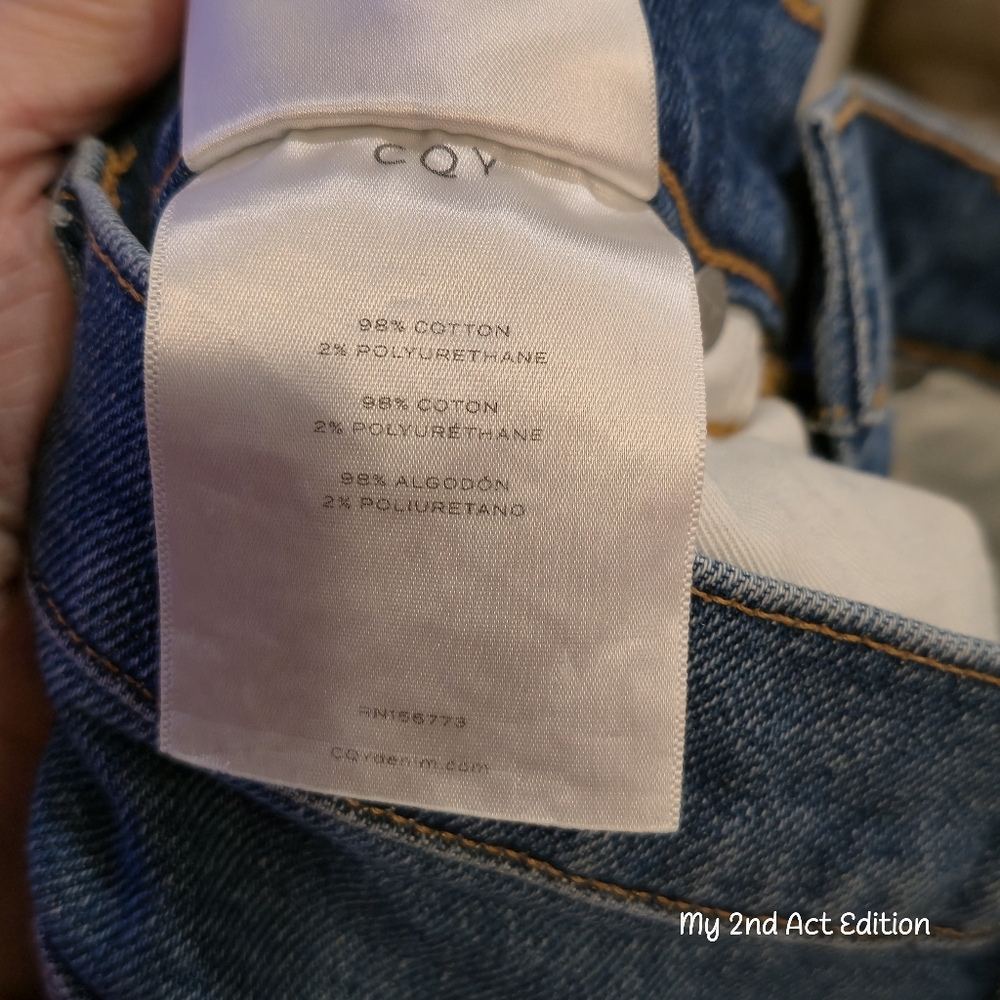 CQY Candid Straight Leg denim In Thoughtful. Sz 24. 90's Style NWT - Picture 7 of 8